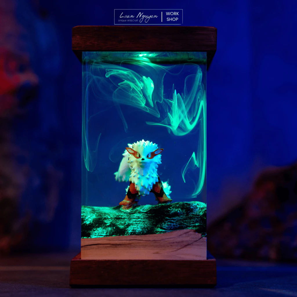 Pokemon Arcanine Night Light, Desk Decoration, Handmade for Bedroom, Perfect as a Gift - CDResin.com