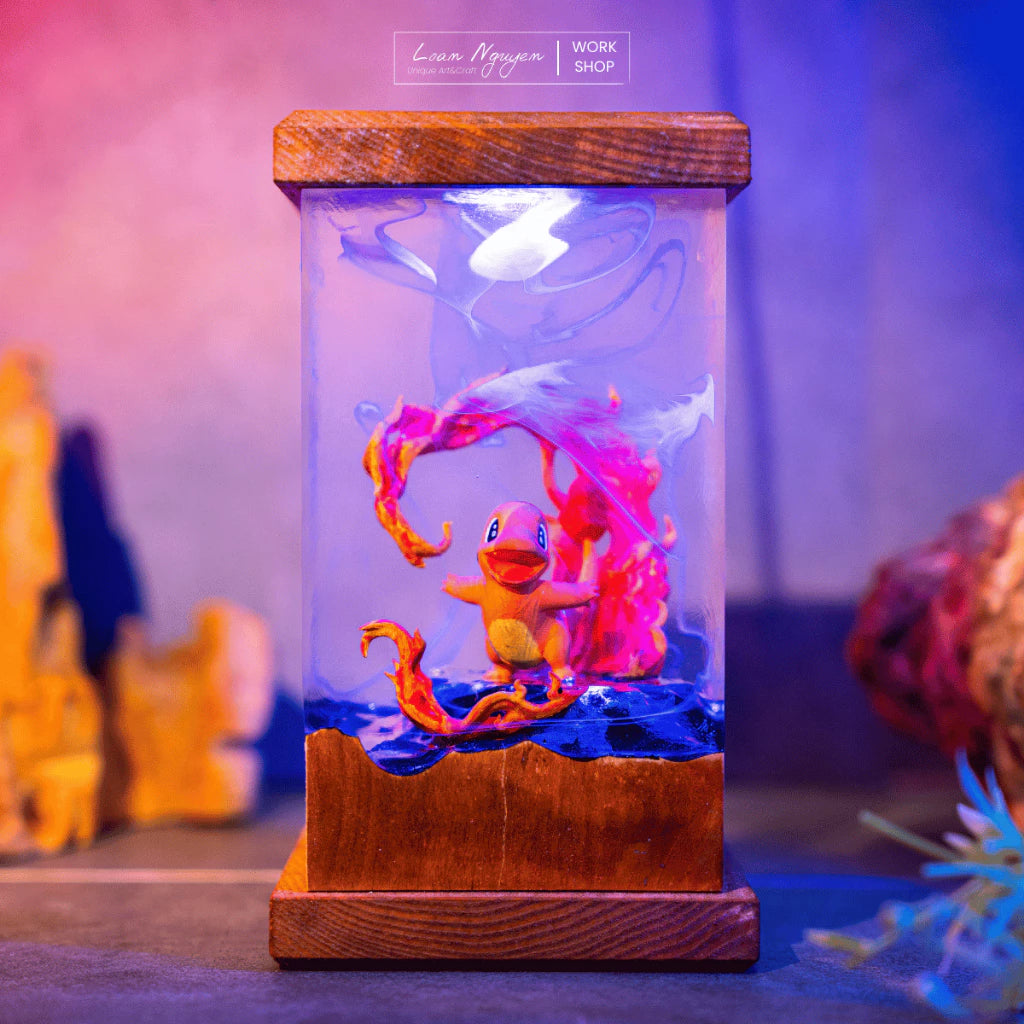 Pokemon Night Light, Charming Decor, Desk Decoration, Handmade, Perfect for Gifts - CDResin.com