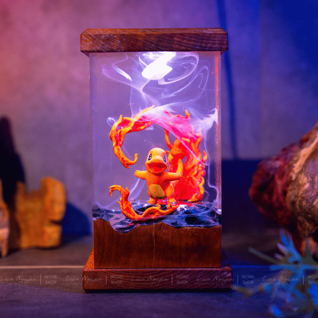 Pokemon Night Light, Charming Decor, Desk Decoration, Handmade, Perfect for Gifts - CDResin.com