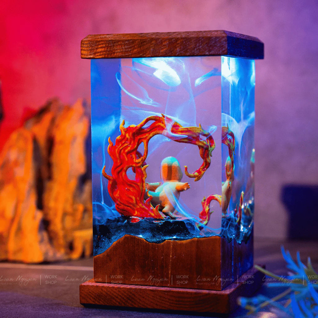 Pokemon Night Light, Charming Decor, Desk Decoration, Handmade, Perfect for Gifts - CDResin.com