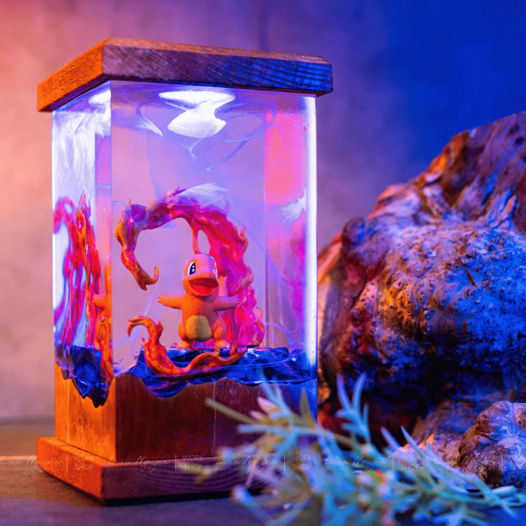 Pokemon Night Light, Charming Decor, Desk Decoration, Handmade, Perfect for Gifts - CDResin.com