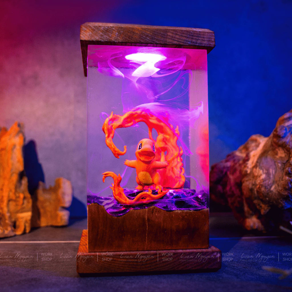 Pokemon Night Light, Charming Decor, Desk Decoration, Handmade, Perfect for Gifts - CDResin.com