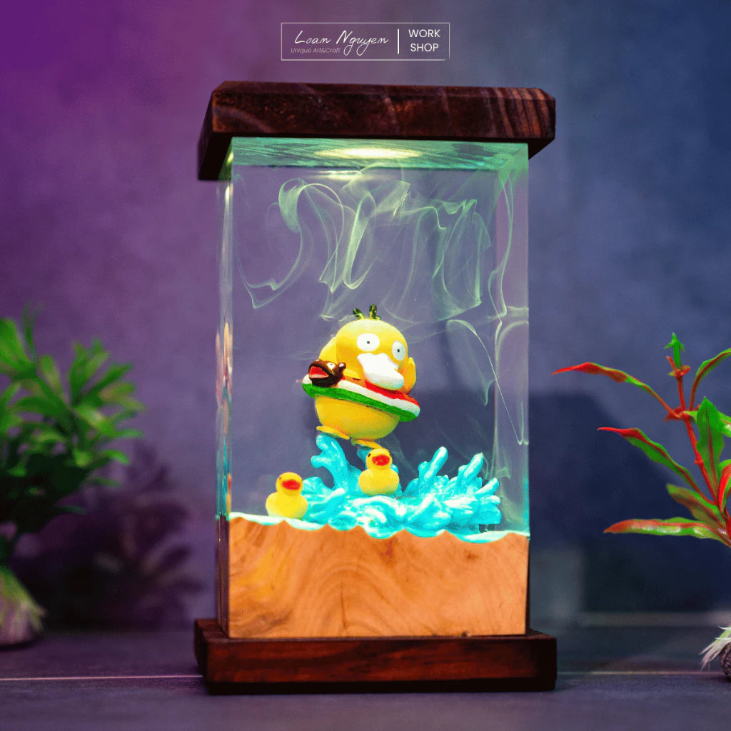 Pokemon Psy Duck Night Light, Desk Decoration, Bedroom, Handmade, Perfect as a Gift - CDResin.com