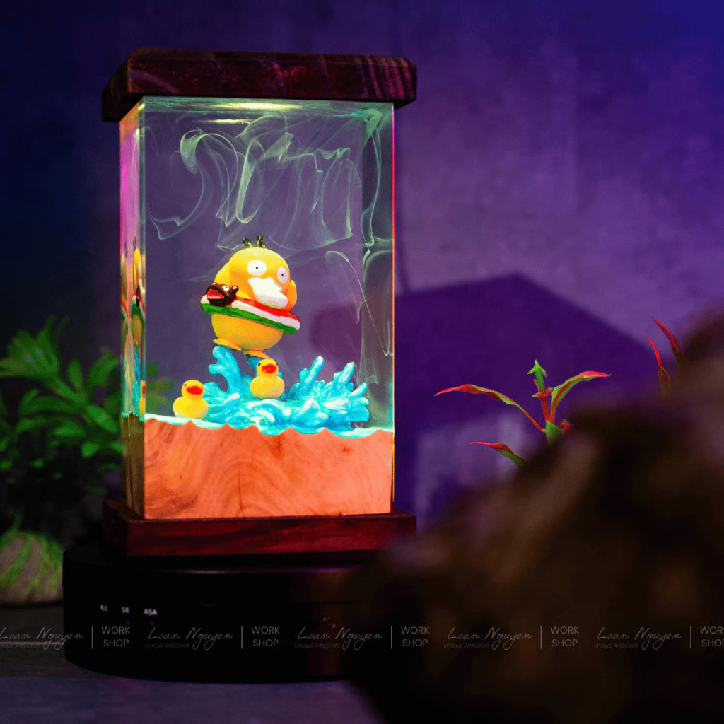 Pokemon Psy Duck Night Light, Desk Decoration, Bedroom, Handmade, Perfect as a Gift - CDResin.com