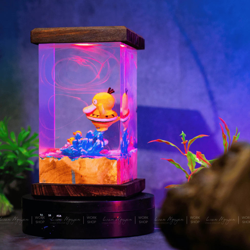 Pokemon Psy Duck Night Light, Desk Decoration, Bedroom, Handmade, Perfect as a Gift - CDResin.com