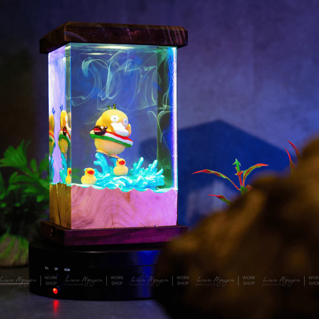 Pokemon Psy Duck Night Light, Desk Decoration, Bedroom, Handmade, Perfect as a Gift - CDResin.com