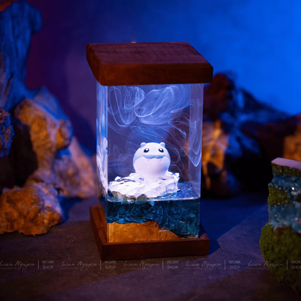 Pokemon Spheal Night Light, Desk Decoration, Handmade for Bedroom, Perfect as a Gift - CDResin.com